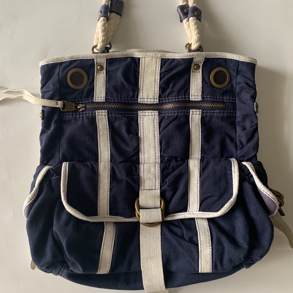Blue and White Gap Tote bag purse - like new
